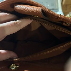 Liz Claiborne Tan Leather Shoulder Bag